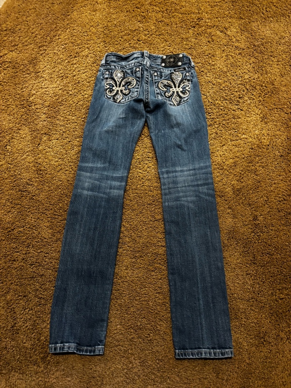 Miss Me Skinny Jeans in Faded Blue Wash